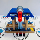 Sodor Wash Down Blue One Side Not Moving with Crank (Does Not Affect Use) #2 Wooden - Used