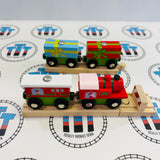 Train de Noël avec Tampon et Rail BIGJIGS Rail en Bois - Neuf en Boîte