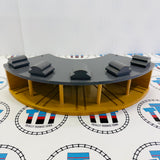 Roundhouse with Marked/Glued Splitter #4 Chipped Track Wooden - Used