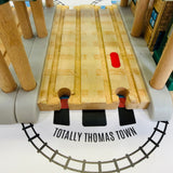 Knapford Station with Talking Sir Topham Hatt Chipped/Marked Track & Missing Stickers #5 Wooden - Used