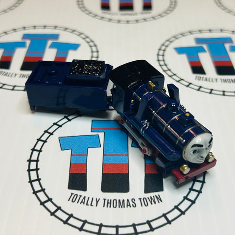 Lorenzo with Tender No Stickers Capsule Plarail Pull Along - Used