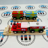 Train de Noël avec Tampon et Rail BIGJIGS Rail en Bois - Neuf en Boîte