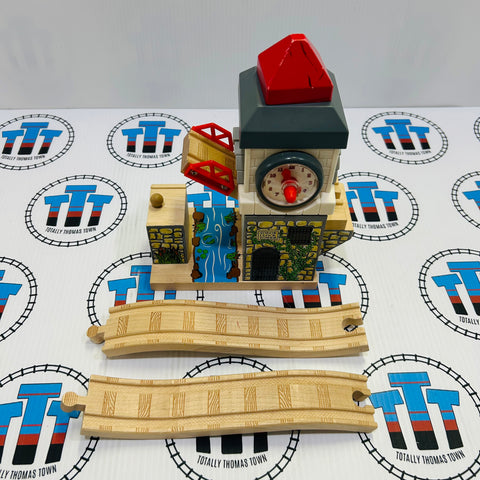 Sodor Clock Tower #1 Stiff to Turn Wooden - Used