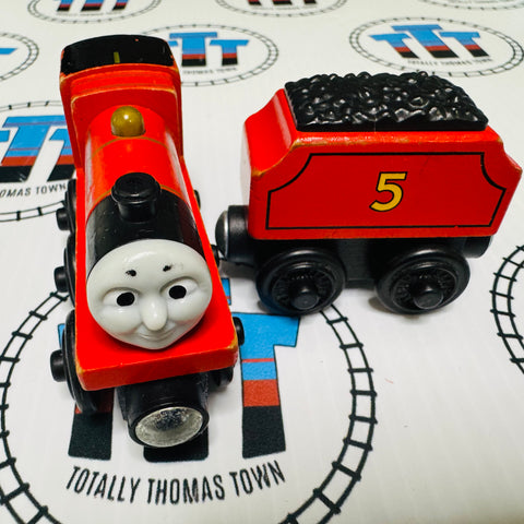 James & Tender (Mattel) Fair Condition Wooden - Used
