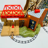 Morgan's Mine #2 NOT WORKING - NO Sound Broken Battery Cover (doesn't affect use) with Ascending Track Wooden - Used
