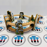 Racing Down the Rails Spiral Only Wooden - Used