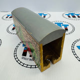Thomas Stone Tunnel Dark Grey Roof Clickity Clack Fair Condition #1 Stained on Bottom Wooden - Used