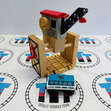Sodor Cargo Co. Grue n°2 Clickity Clack avec Wagon de Fret (1997) en Bois - Occasion