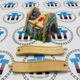 Mountain Overpass Tunnel with Sound and Track #1 Small Marks Wooden - Used