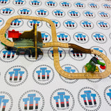 Treasure at the Mine Figure 8 Set #1 No Trains or Cargo (Fair Condition Station Base) - Used