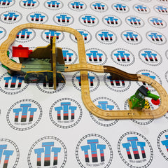 Treasure at the Mine Figure 8 Set #1 No Trains or Cargo (Fair Condition Station Base) - Used