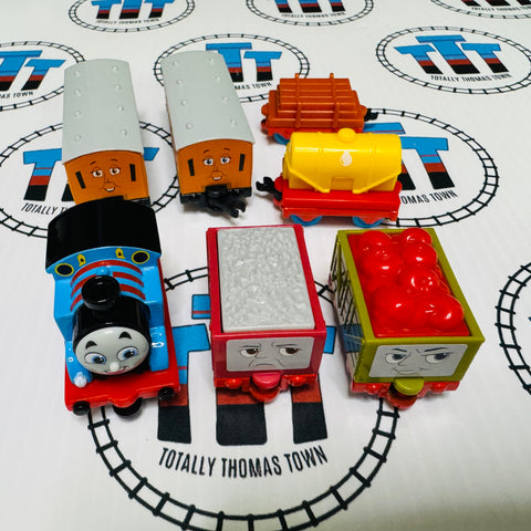 Thomas, Annie, Clarabel, Troublesome Trucks and Cargo Takara Tomica Small Toy - TOMY New in Box