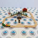 Storm on Sodor Set Complete Very Good Condition (Writing on Bottoms) Wooden - Used in Box