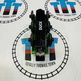 Sodor Airfield Set with Duck (Writing on Bottom), Flatbed and Tiger Moth (2001) Clickity Clack Wooden - Used in Marked Box