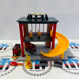 BRIO 33833 Fire Station Complete Wooden - Used