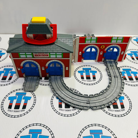 Rescue Station Playset NOT WORKING/NO HELIPAD Used - Take Along