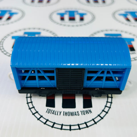 Blue Box Car with opening doors Used - TOMY/Trackmaster