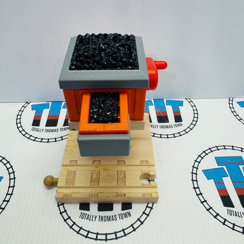 Coal Loader Orange Stained as Shown Wooden - Used