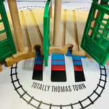 Rotonde de Tidmouth (Remise) #1 Piste/Plateau tournant ébréché sans rails en bois - Occasion