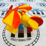 Tiger Moth Plane Red Blades #5 Chipping Paint (Learning Curve 2001) Wooden - Used