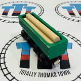 Chargeur de bûches de Sodor (Dessus peint) Tic-tac avec wagon à bois (2001) et 3 bûches (1 endommagée) #1 en bois - Occasion