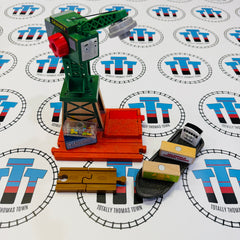 Cranky the Crane #1 (Thomas Wood Mattel Painted) with Bulstrode, Adapters & 4 Cargo Pieces - Used