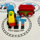 BIGJIGS Train with Tipping Wagon Wooden - Used