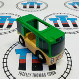 Brio Green Bus Fair Condition Wooden - Used