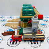 Knapford Station #2 with Annie, Clarabel & Cargo Car (Mattel 2022) Chipped/Roof Not Screwed Down - Used