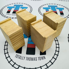 Riser Blocks - 4 Pieces Clickity Clack Thomas Brand Wooden - Used