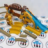 Thomas at Action Canyon Set #1 Missing 1 Railing/Switch Not Automatic See Notes Used - Trackmaster