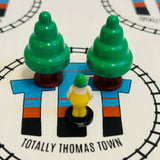 Mr. Bubbles & 2 Trees Pack Fair Condition Capsule Plarail - Used