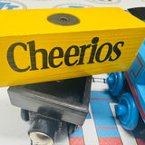 Thomas with Cheerios Cargo (Learning Curve 1999) Good Condition Rare Cracked Paint on Cargo Car Wooden - Used