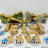 Steamies and Diesels Set (No Trains/Damaged Crossing) Wooden - Used