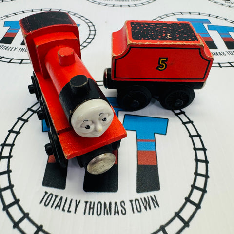 James Flat Magnet & Tender Flat Magnet and Staples #5 Wooden - Used