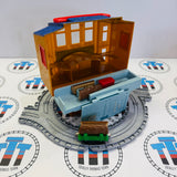 Sodor Timber Yard with Track, 2 Logs & Log Car #2 Used - Take Along