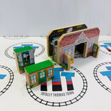Mix, Match & Build Set with Cargo Car (No Train) Wooden - Used