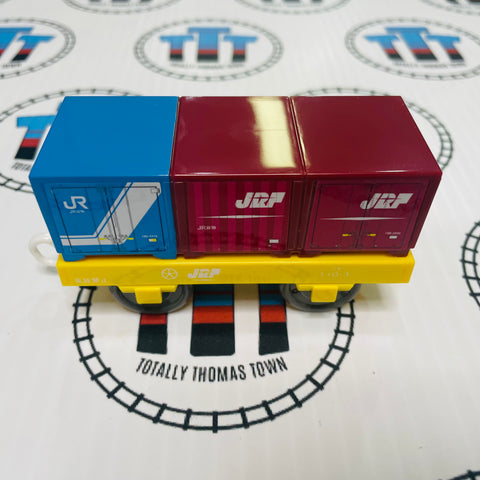 Sodor Container Car JR Yellow Base New no Box - TOMY
