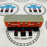 Sodor Mail Car #1 (Learning Curve 1996) Rare Fair Condition Chipping Paint Wooden - Used