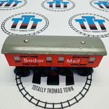 Sodor Mail Car #3 (Learning Curve 1996) Rare Chipping Paint Wooden - Used