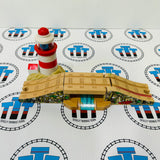 Lighthouse & Drawbridge with Lights and Sound #1 Marked/Sound from Button Only Wooden - Used