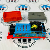 Mud and Swamp Covered Thomas (2013 Mattel) Blue Wheels Good Condition Used - Trackmaster Revolution