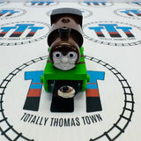 Percy in Chocolate with Card (Learning Curve 2003) Very Good Condition Marked on Bottom Wooden - Used