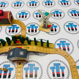 Storm on Sodor Set #1 No Trains/Collapsing Barn Not Working Wooden - Used