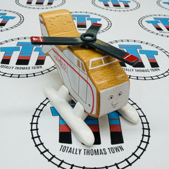Harold (Thomas Wood Unpainted Mattel) Fair Condition Bent Blades Wooden - Used