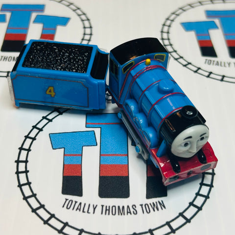 Gordon and Tender Slightly Winking Peeling Stickers Capsule Plarail Pull Along - Used