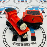 James & Tender #1 Flat Magnet with Staples Rare Fair Condition Wooden - Used