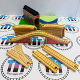 Instant System Set No. 3 1994 (No Trains/Trees/Signs) Vintage Clickity Clack Wooden - Used