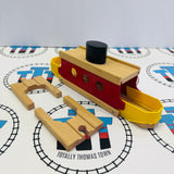BRIO Ferry with 2 Track Pieces 33661 Wooden - Used