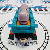 Hippo Car Blue (Learning Curve) Fair Condition Wooden - Used